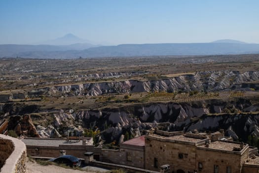 Beautiful mountains and rocks views in Cappadocia, Turkey, Turkey. High quality photo