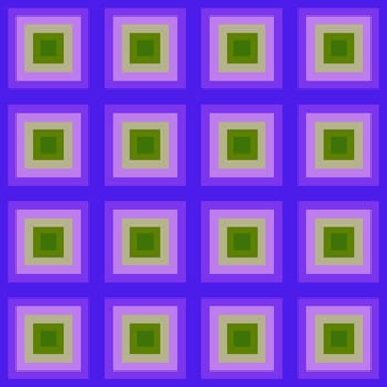 Seamless Groovy aesthetic pattern with squares in the style of the 70s and 60s