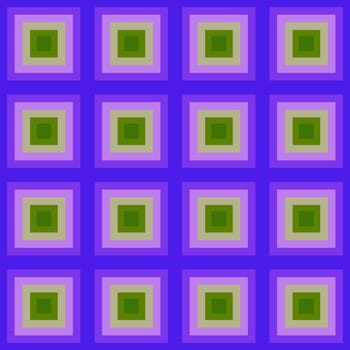 Seamless Groovy aesthetic pattern with squares in the style of the 70s and 60s