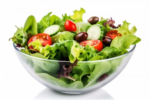 food space bowl food cuisine vegetarian dinner plate green vegetable healthy fresh salad lettuce cucumber lunch nutrition healthy oil tomato cheese copy. Generative AI.