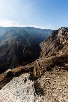 Sulak canyon. Chirkeyskaya HPP. Nature Of The Caucasus. Dagestan, Russia.