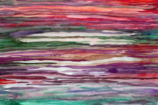 Pink green -red watercolor paper background texture