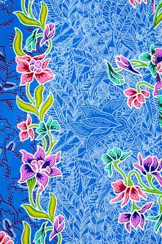 The beautiful of art Batik textile pattern that become traditional clothes.