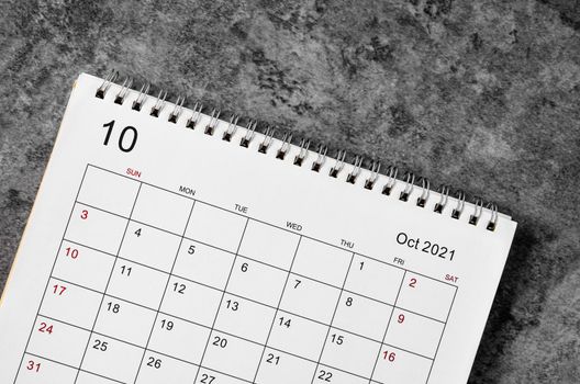 December Calendar 2021 on wooden table background.