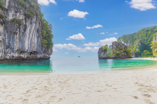 Tropical beach at Koh Hong island in Krabi, Thailand
