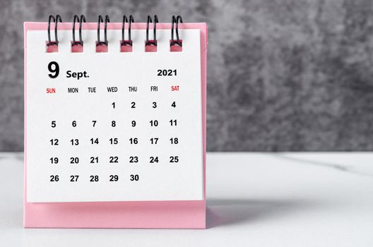 Mini Calendar September 2021.