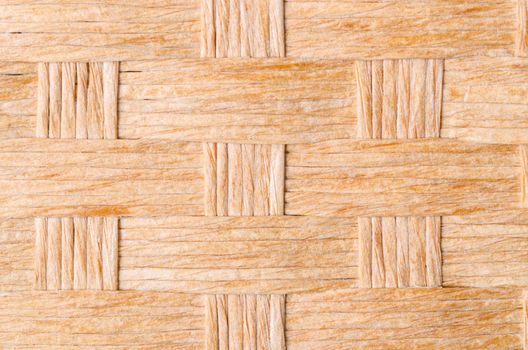 Close up of woven basket pattern background.
