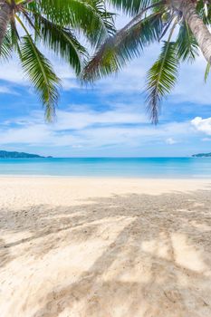 Patong beach in Phuket, Thailand. Phuket is a popular destination famous for its beaches.