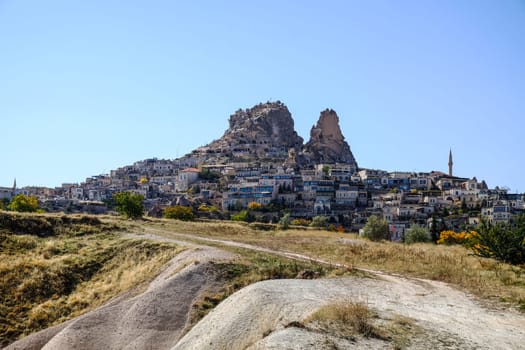Beautiful mountains and rocks views in Cappadocia, Turkey, Turkey. High quality photo