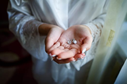 wedding accessories bride on the wedding day