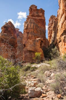 Interesting rock formations at Truitjieskraal in the Cederberg Wilderniss Area, Western Cape, South Africa