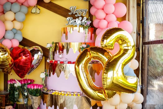 multi-colored balloons for a cheerful holiday