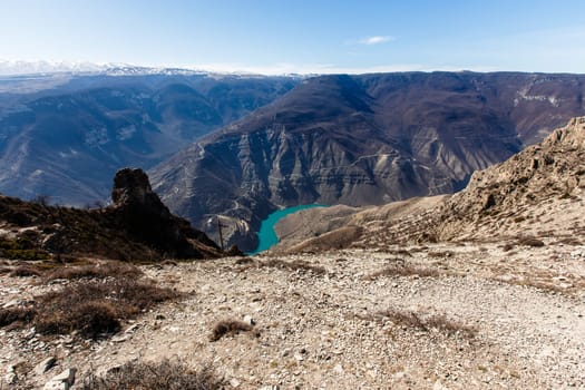 Sulak canyon. Chirkeyskaya HPP. Nature Of The Caucasus. Sights Of The CaucasusDagestan, Russia.