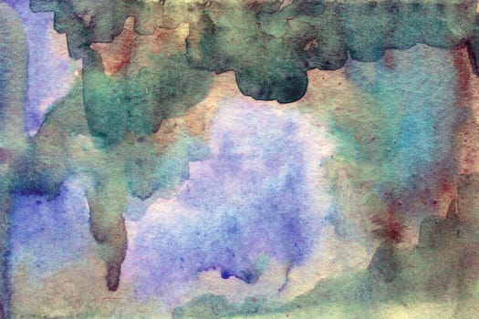 Purple -green watercolor paper background texture