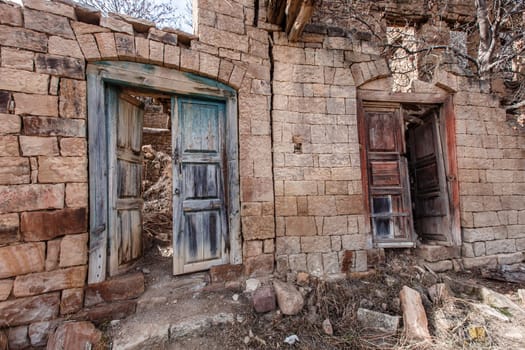 Old abandoned city of Gamsutl Republic of Dagestan, Russia. Caucasus