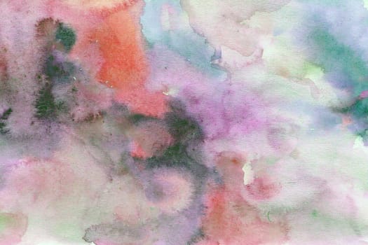 Red-purple green watercolor paper background texture