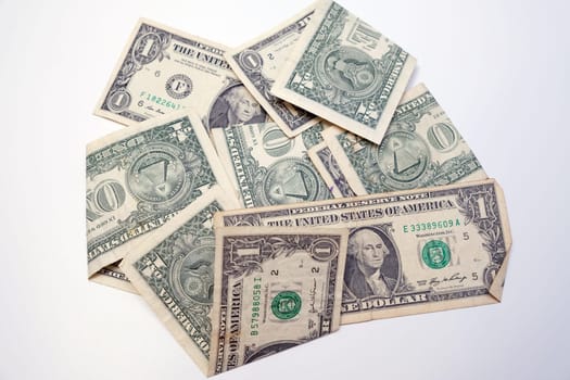 Banknotes US dollars. Money of USA. High quality photo
