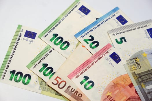 EURO banknotes. Currency of Europe. High quality photo