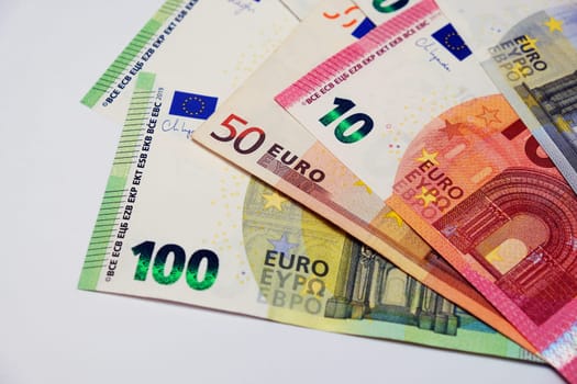 EURO banknotes. Currency of Europe. High quality photo