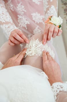 wedding accessories bride on the wedding day