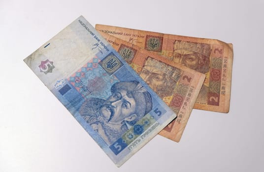 Ukrainian hryvnia. Ukrainian money. High quality photo