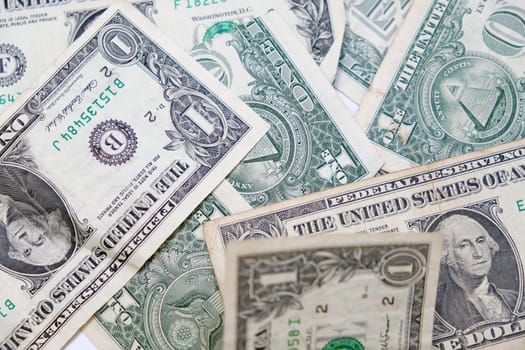 Banknotes US dollars. Money of USA. High quality photo