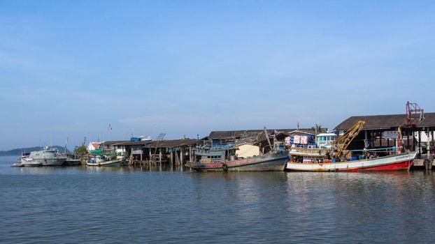 26 October 2012, the port at Payam island at Rayong. Thailand