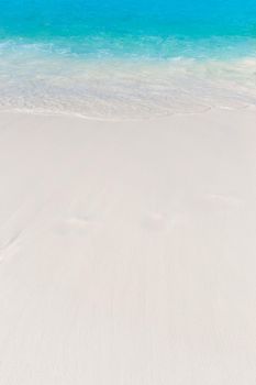 Wave of the sea on the sand beach at Similan islands, Thailand, Phuket.