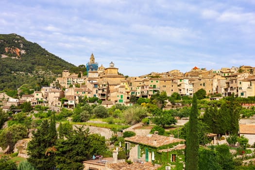 View of the Spanish village Val Demossa. High quality photo