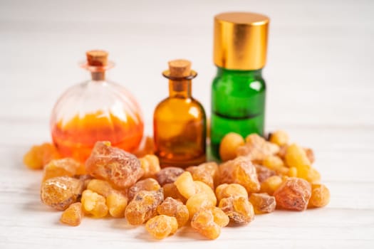 Frankincense or olibanum aromatic resin and soap for used in incense and perfumes.