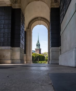 Tower Hill memorial to merchant seamen by Trinity Square Gardens London