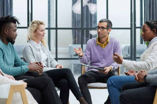 Executive Team Listening to Contrary Views from Colleague