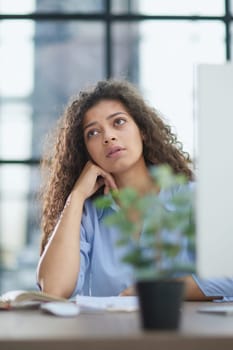 Business woman with documents in the modern office. business concept