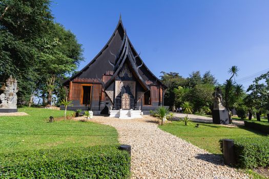 CHIANG RAI, THAILAND - November 01, 2013: Baan Dam Museum Black House, Baan Dam is the Chiang Rai artist home, in Thailand