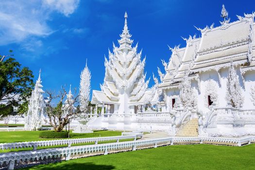 Wat Rong Khun, aka The White Temple, in Chiang Rai, Thailand.