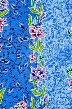 The beautiful of art Batik textile pattern that become traditional clothes.