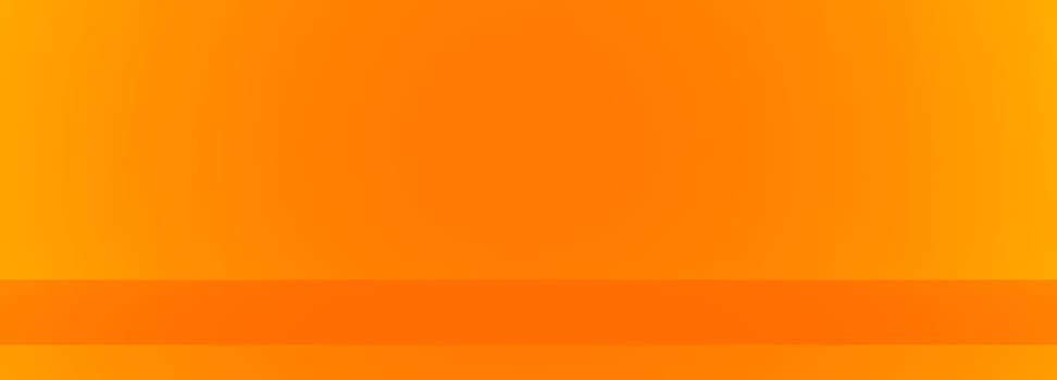 abstract studio orange background. Summer concept. 3d rendering.