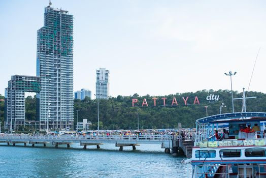 05 June 2015, View from pattaya and sea at Chonburi. Thailand