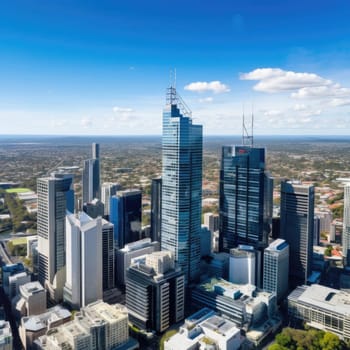 Modern skyscrapers in a sunny day (ID: 001505)