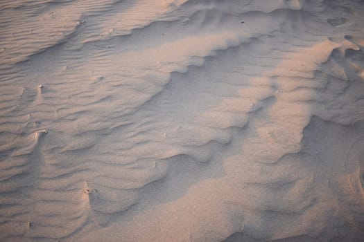 Sand dunes created by the wind. Lay flat.