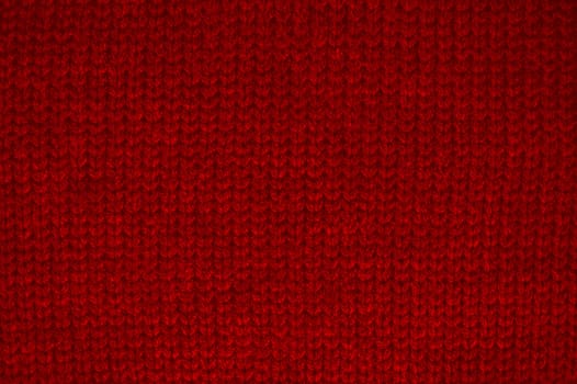 Structure Knitted Fabric. Vintage Woven Textile. Fiber Jacquard Christmas Background. Cotton Abstract Wool. Red Macro Thread. Scandinavian Holiday Carpet. Detail Print Embroidery. Knitted Wool.