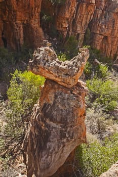 Interesting rock formations at Truitjieskraal in the Cederberg Wilderniss Area, Western Cape, South Africa