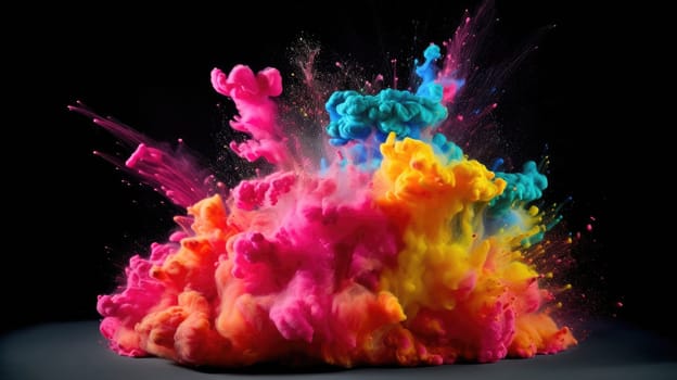 An explosion of bright dry colors. Beautiful background