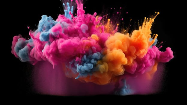 An explosion of bright dry colors. Beautiful background