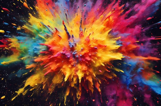 An explosion of bright dry colors. Beautiful background