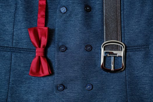 men's wedding accessories on the wedding day
