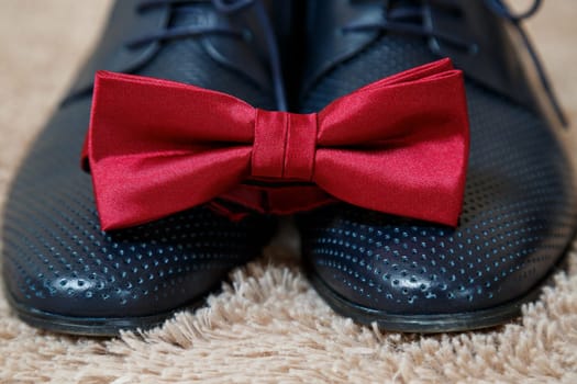 men's accessories shoes, belt, tie and cufflinks