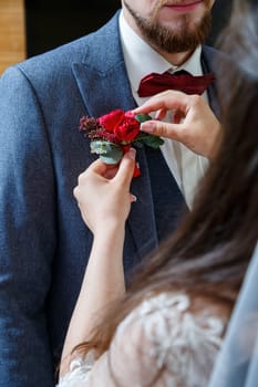groom's accessories on the wedding day