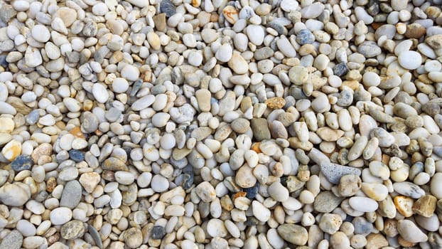 Gravel texture. Fine gray stone gravel. Natural textural background. Copy space, pattern