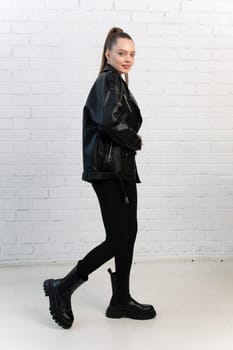 background design jacket white casual clothing black fashion zipper isolated leather style clothes